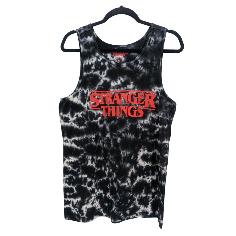 Stranger Things Tie Dye Tank Top Men Size S Graphic Print Grunge Alt Streetwear